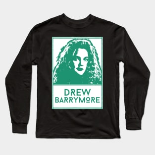 Drew barrymore\\retro fan artwork Long Sleeve T-Shirt